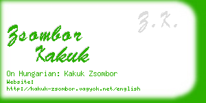 zsombor kakuk business card